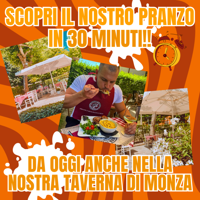 pranzo 30 minuti