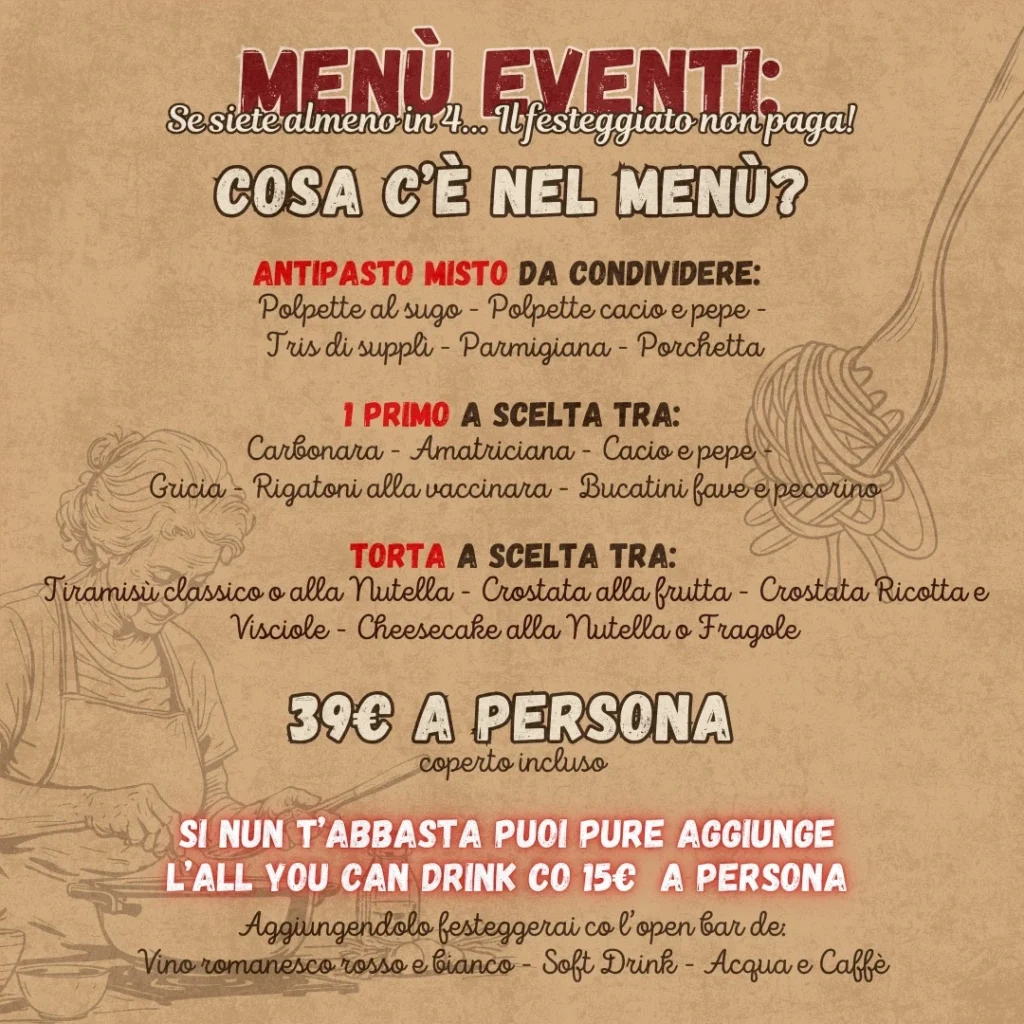 menù compleanno