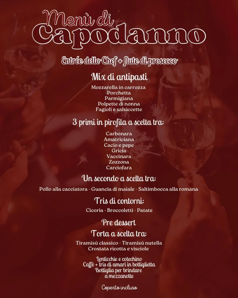 menù capodanno